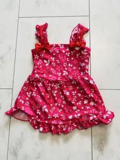 ピンク 花柄 ワンピース水着