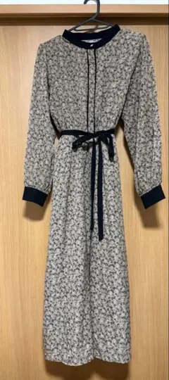 W CLOSET 花柄長袖マキシワンピース