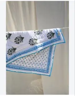 ☆最終値下げ☆エスゼットブロックプリント　ベビーブランケット 名作 SZ Blockprints/エスゼットブロックプリント】BABY BLANKET