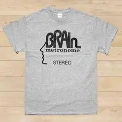 BRAIN RECORDS（ブレイン・レコード） クラウトロック Tシャツ　灰