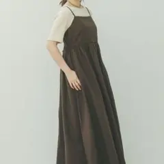 GLOBAL WORK Eiis 高山直子さんコラボ/リネンコンキャミワンピ