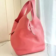 【美品】NAGATANI　ナガタニ　キューブバッグ　本革　高級　ピンク