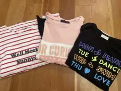 160〜165女の子Tシャツ３枚まとめ