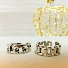 新作SALE☆2個セット☆即日発送☆指輪 ☆ ペアリング クロス