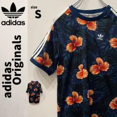 ☆レア柄 adidas Originals Tシャツ 花柄 ネイチャー S