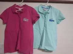 ラコステ　ポロシャツ2枚セット（ピンク・ミント）
