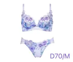最終価格 ワコール リボンブラ 脇高サイドすっきり 3/4カップブラ D70/M