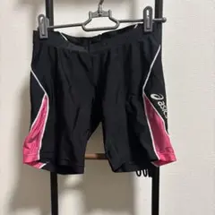 asics 陸上用ショートタイツ黒/ピンク　　M