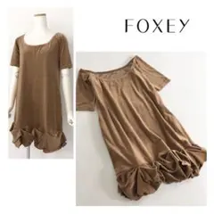 Jj9 DAISY VELOUR FOXEY ベロアストレッチ ワンピース 40