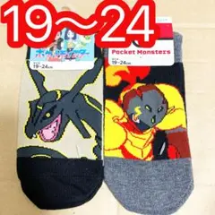 ⭐︎新品　ポケモン　靴下　19〜24 黒いレックウザ　グレンアルマ