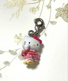 レア✩数少ご当地キティ♡岐阜郡上限定 飛騨路郡上おどり ストラップチャーム根付