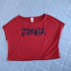 ビンテージ品　ZUMBA ✨tシャツ ✨赤xSサイズ