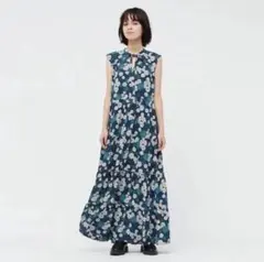 PAUL & JOE 花柄ロングワンピース Mサイズ