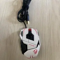 MAD CATZ M.M.O. TE ホワイト レッド ゲーミングマウス