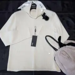 美品　ReneルネカシミヤオフタートルニットFOXEYフォクシー