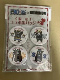 ONE PIECE ワンピース 熊本 コラボ缶バッジ　くまモン