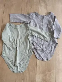長袖ボディスーツ2枚セット 74cm