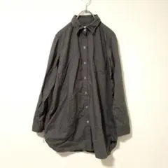 【リベットアンドブルー】無地　シャツカットソー　 綿100%　日本製　グレー