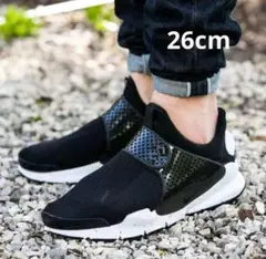NIKE ソックダート 26cm ブラック/ホワイト　833124-001