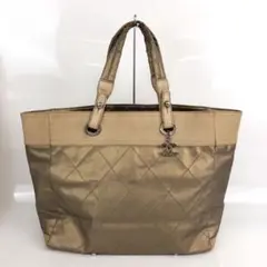 CHANEL シャネル パリビアリッツ トートバッグ レザー ゴールド
