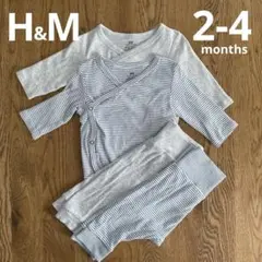 H&M baby エイチアンドエム　ベビー　セットアップ　2-4months