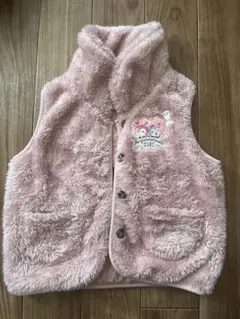 コキンちゃん ドキンちゃん ピンク フリース ベスト 100cm