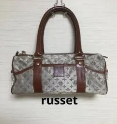 【美品】russet ラシット ハンドバッグ ボックス型