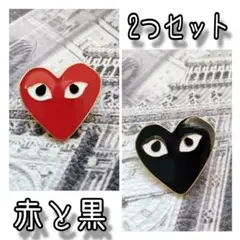 2つセット プレイ PLAY ハートアイ ピンズ ピンバッジ（送料無料）匿名配送