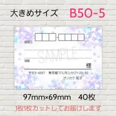 B50-5　宛名シール　大きめサイズ　40枚