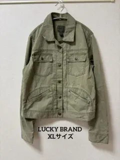 LUCKY BRAND ミリタリージャケット 【XL】オリーブグリーン Gジャン
