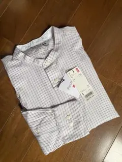 お値下げ❣️新品・タグ付◆UNIQLO スタンドカラーシャツ◆Ｓサイズ　ストライプ