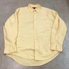 SC159 EDWIN 薄い黄色 長袖ワイシャツ XL