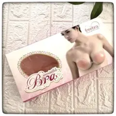 【訳あり品】freebra Invisible Bra シリコン◆Dカップ 肌色