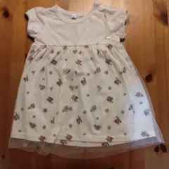 花柄　ワンピース　90