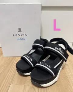 美品 ランバン LANVIN en Bleu 厚底サンダル L 24.5cm