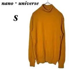 【nano universe】ナノユニバース タートルネック ニット ウール