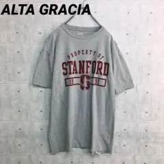 x0351 ALTA GRACIA Tシャツ グレー L ビックプリント