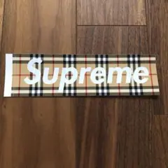 supreme ボックスロゴ　バーバリー　ステッカー