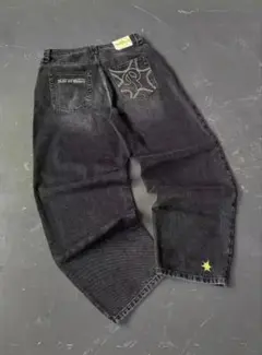 黒バギーデニムスターチーム menes jaded london bigboy似