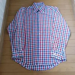 メンズ　長袖シャツ　Mサイズ　チェック柄