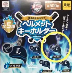 埼玉西武ライオンズ　ヘルメットキーホルダー　ガチャ　新品　ガチャガチャ　中村剛也