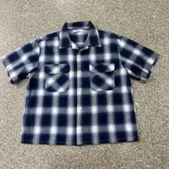 OLD 短丈　チェックシャツ　cityboy 古着　ボックス　短丈チェックシャツ