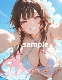 AIイラスト 美女 A4ポスター G50