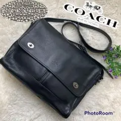 絶版品✨ コーチ ブリーカー ぺブルドレザー プレスコット メッセンジャーバッグ