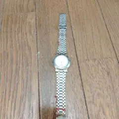 シルバー ステンレススチール カジュアル時計