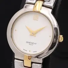 G202 良品【ジバンシィ】コンビカラー スイス製 QZ レディース腕時計
