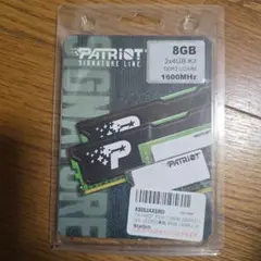 PATRIOT 8GB (2x4GB) DDR3 1600MHz