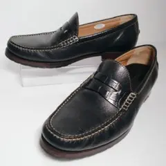 Johnston & Murphy 本革 コインローファー 黒 26.5㎝