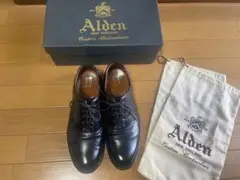 美品 ALDEN オールデン 99424 サドルシューズ SHIPS別注 オールデン 99424 サドルシューズ コンビ ブラック コードバン