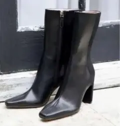 Herlipto Vegan Leather Ankle Boots 37